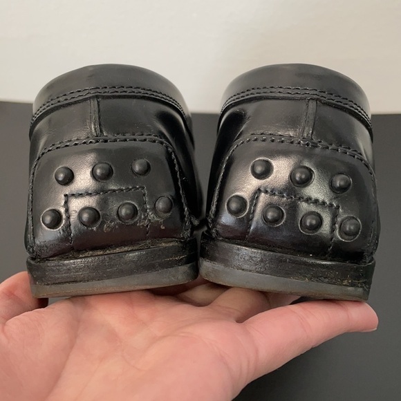 TODS Black Italian Leather Driving Loafers main image 10